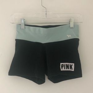 Pink elastic shorts